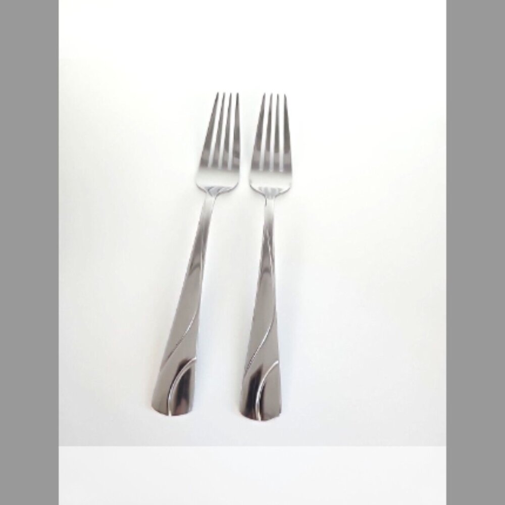 2 Oneida RIVER Salad Forks 18/0 Stainless Flatware (7") Replacement Pieces